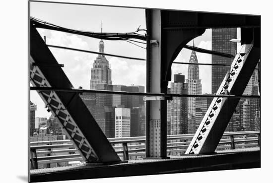 Black Manhattan Collection - Skyscrapers-Philippe Hugonnard-Mounted Photographic Print