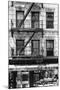 Black Manhattan Collection - Soho Building Facade-Philippe Hugonnard-Mounted Photographic Print