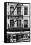 Black Manhattan Collection - Soho Building Facade-Philippe Hugonnard-Framed Stretched Canvas