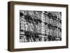 Black Manhattan Collection - Soho Building Facade-Philippe Hugonnard-Framed Photographic Print