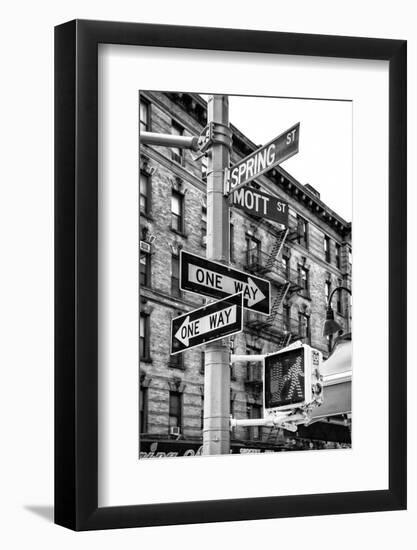 Black Manhattan Collection - Spring Street-Philippe Hugonnard-Framed Photographic Print