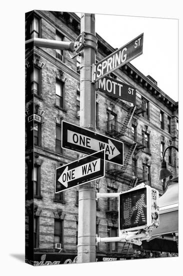 Black Manhattan Collection - Spring Street-Philippe Hugonnard-Stretched Canvas