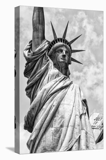 Black Manhattan Collection - Statue of Liberty-Philippe Hugonnard-Stretched Canvas