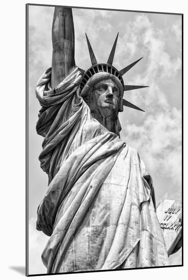 Black Manhattan Collection - Statue of Liberty-Philippe Hugonnard-Mounted Photographic Print