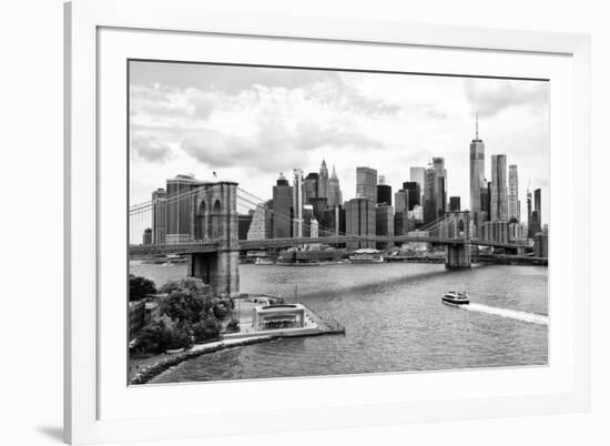 Black Manhattan Collection - The NYC Skyline-Philippe Hugonnard-Framed Photographic Print
