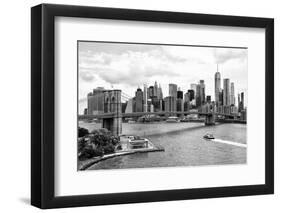 Black Manhattan Collection - The NYC Skyline-Philippe Hugonnard-Framed Photographic Print