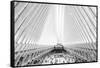 Black Manhattan Collection - The Oculus WTC-Philippe Hugonnard-Framed Stretched Canvas