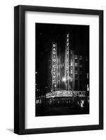 Black Manhattan Collection - The Radio City Music Hall-Philippe Hugonnard-Framed Photographic Print