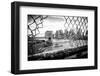 Black Manhattan Collection - Through the Fence-Philippe Hugonnard-Framed Photographic Print