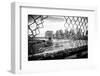 Black Manhattan Collection - Through the Fence-Philippe Hugonnard-Framed Photographic Print