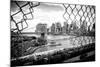 Black Manhattan Collection - Through the Fence-Philippe Hugonnard-Mounted Photographic Print