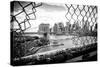 Black Manhattan Collection - Through the Fence-Philippe Hugonnard-Stretched Canvas