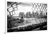 Black Manhattan Collection - Through the Fence-Philippe Hugonnard-Framed Photographic Print