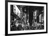 Black Manhattan Collection - Times Square by Night-Philippe Hugonnard-Framed Photographic Print