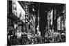 Black Manhattan Collection - Times Square by Night-Philippe Hugonnard-Mounted Photographic Print
