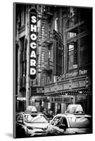 Black Manhattan Collection - Times Square Theatre-Philippe Hugonnard-Mounted Photographic Print