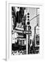 Black Manhattan Collection - Traffic Light Times Square-Philippe Hugonnard-Framed Photographic Print