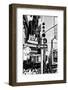 Black Manhattan Collection - Traffic Light Times Square-Philippe Hugonnard-Framed Photographic Print