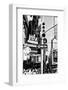 Black Manhattan Collection - Traffic Light Times Square-Philippe Hugonnard-Framed Photographic Print