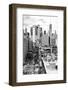 Black Manhattan Collection - View of the roofs-Philippe Hugonnard-Framed Photographic Print