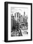 Black Manhattan Collection - View of the roofs-Philippe Hugonnard-Framed Photographic Print