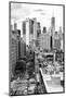 Black Manhattan Collection - View of the roofs-Philippe Hugonnard-Mounted Photographic Print