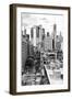 Black Manhattan Collection - View of the roofs-Philippe Hugonnard-Framed Photographic Print