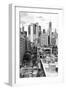 Black Manhattan Collection - View of the roofs-Philippe Hugonnard-Framed Photographic Print