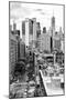 Black Manhattan Collection - View of the roofs-Philippe Hugonnard-Mounted Photographic Print