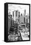 Black Manhattan Collection - View of the roofs-Philippe Hugonnard-Framed Stretched Canvas