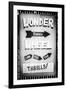 Black Manhattan Collection - Vintage Wonder Wheel Sign-Philippe Hugonnard-Framed Photographic Print