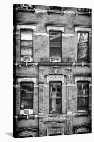 Black Manhattan Collection - Windows-Philippe Hugonnard-Stretched Canvas