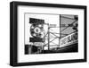 Black Manhattan Collection - Wonder Wheel Entrance-Philippe Hugonnard-Framed Photographic Print