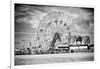 Black Manhattan Collection - Wonder Wheel-Philippe Hugonnard-Framed Photographic Print