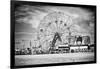 Black Manhattan Collection - Wonder Wheel-Philippe Hugonnard-Framed Photographic Print