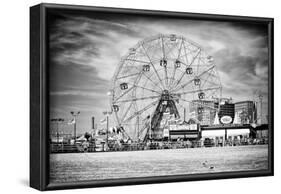 Black Manhattan Collection - Wonder Wheel-Philippe Hugonnard-Framed Photographic Print