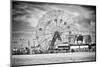 Black Manhattan Collection - Wonder Wheel-Philippe Hugonnard-Mounted Photographic Print