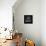 Black Map of Budapest-NaxArt-Framed Stretched Canvas displayed on a wall