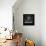 Black Map of Budapest-NaxArt-Framed Stretched Canvas displayed on a wall