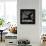 Black Map of Istanbul-NaxArt-Framed Stretched Canvas displayed on a wall