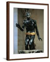 Black Marble and Alabaster Statue of Old Fisherman, Roman Copy of Hellenistic Original-null-Framed Giclee Print