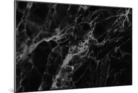 Black Marble Texture, Detailed Structure of Marble for Design.-noppadon sangpeam-Mounted Photographic Print