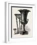 Black Marble Vase and Tripod-null-Framed Giclee Print