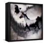 Black Mare - Dream 3-LightBoxJournal-Framed Stretched Canvas