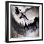 Black Mare - Dream 3-LightBoxJournal-Framed Giclee Print