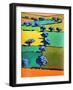 Black Moor, 2021 (acrylic on paper)-Paul Powis-Framed Giclee Print