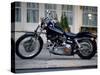 Black Motorcycle-null-Stretched Canvas