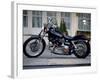 Black Motorcycle-null-Framed Photographic Print