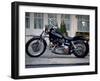 Black Motorcycle-null-Framed Photographic Print