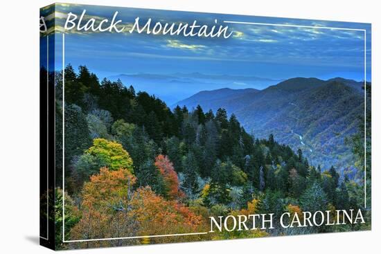 Black Mountain, North Carolina - Day-Lantern Press-Stretched Canvas